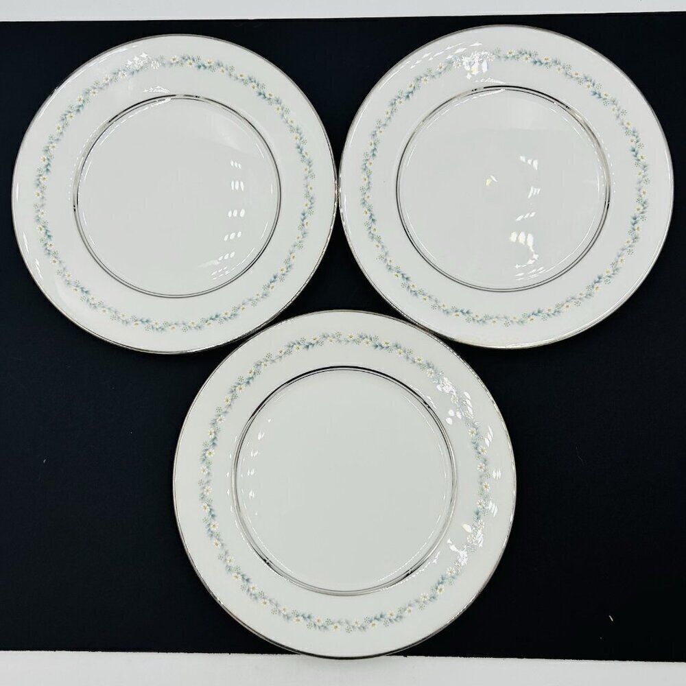 Lenox Oxford Holyoke Bone China 8 1/4" Salad Plates Set of 3 Vintage